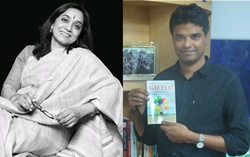 Journalist and writer Sudha Menon and VR Ferose